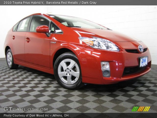 2010 Toyota Prius Hybrid V in Barcelona Red Metallic