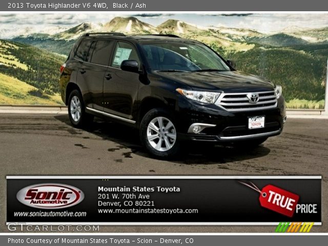 2013 Toyota Highlander V6 4WD in Black