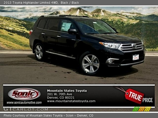 2013 Toyota Highlander Limited 4WD in Black