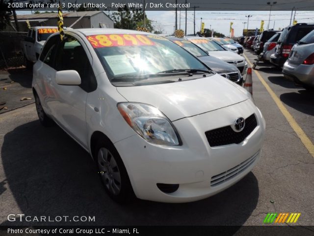 2008 Toyota Yaris 3 Door Liftback in Polar White