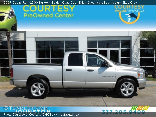 2007 Dodge Ram 1500 Big Horn Edition Quad Cab in Bright Silver Metallic
