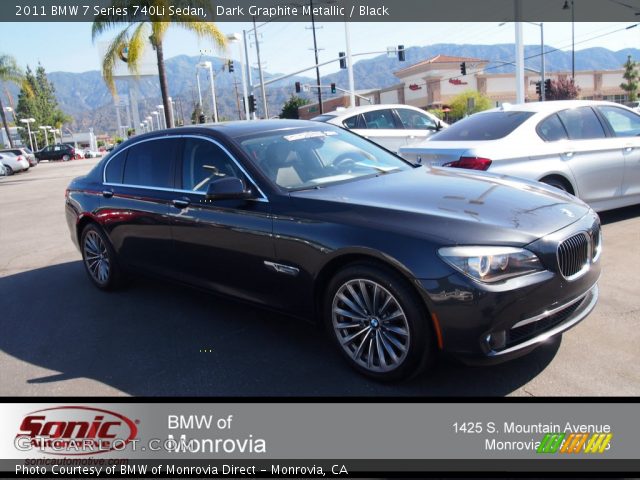 2011 BMW 7 Series 740Li Sedan in Dark Graphite Metallic