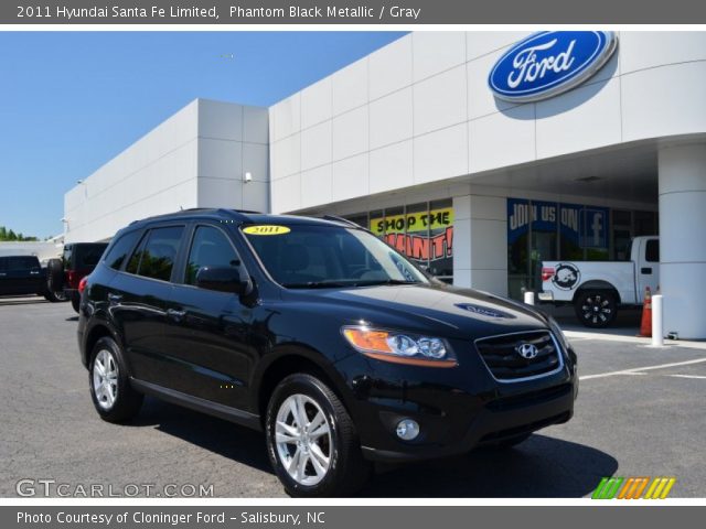 2011 Hyundai Santa Fe Limited in Phantom Black Metallic