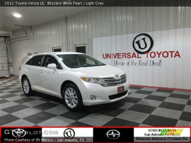 2012 Toyota Venza LE in Blizzard White Pearl