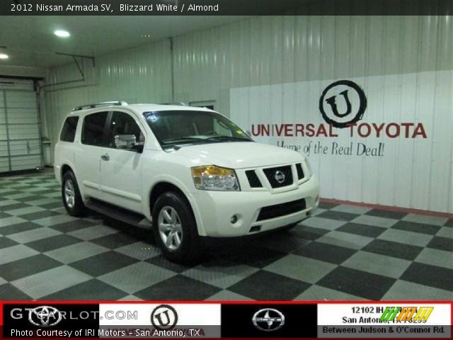 2012 Nissan Armada SV in Blizzard White