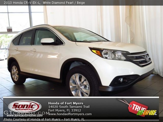2013 Honda CR-V EX-L in White Diamond Pearl