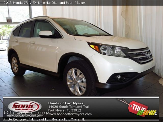 2013 Honda CR-V EX-L in White Diamond Pearl