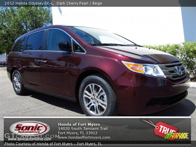 2013 Honda Odyssey EX-L in Dark Cherry Pearl