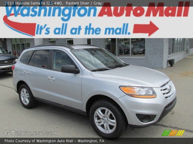 2010 Hyundai Santa Fe GLS 4WD in Radiant Silver