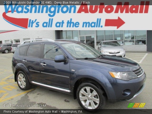 2009 Mitsubishi Outlander SE 4WD in Deep Blue Metallic