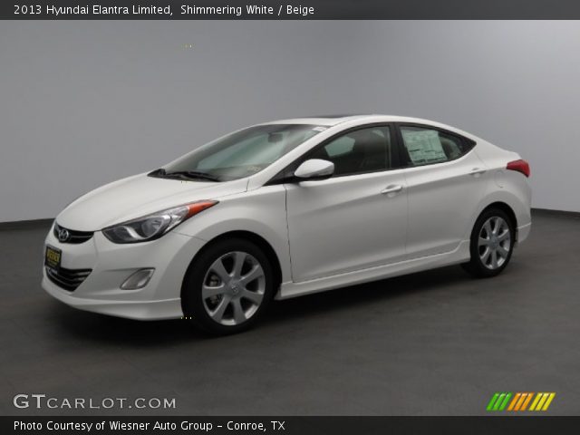 2013 Hyundai Elantra Limited in Shimmering White