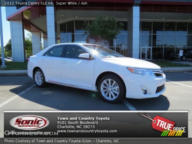 2013 Toyota Camry XLE V6 in Super White