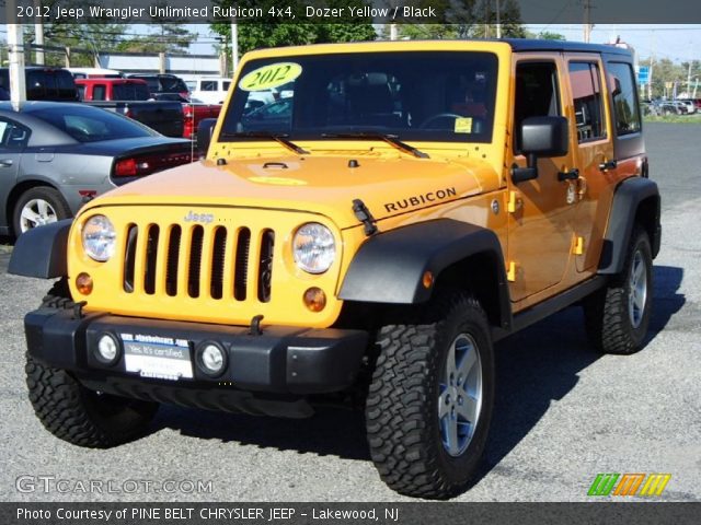 2012 Jeep Wrangler Unlimited Rubicon 4x4 in Dozer Yellow
