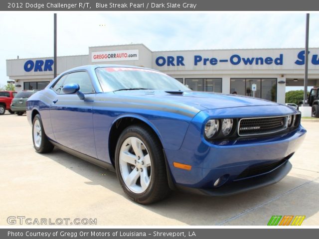 2012 Dodge Challenger R/T in Blue Streak Pearl