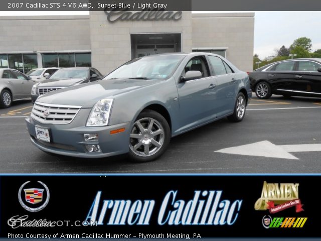 2007 Cadillac STS 4 V6 AWD in Sunset Blue