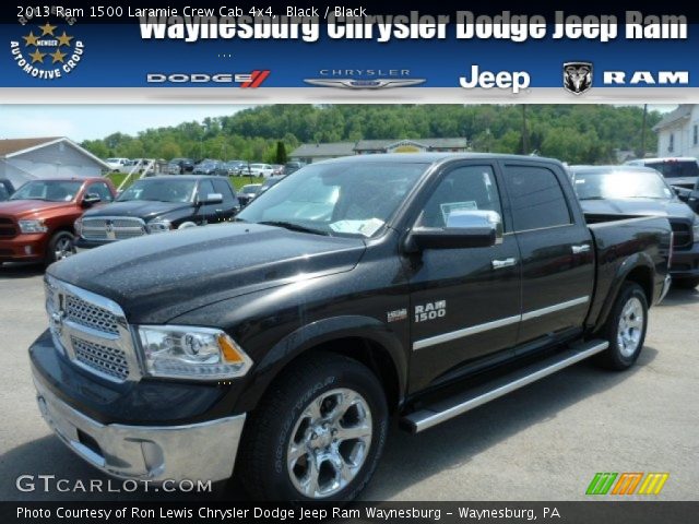 2013 Ram 1500 Laramie Crew Cab 4x4 in Black