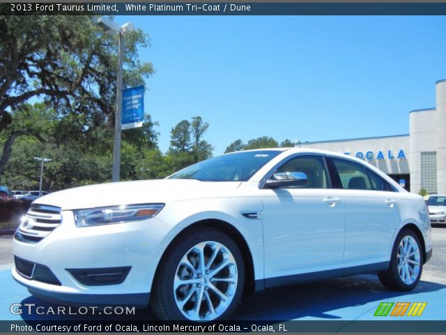 2013 Ford Taurus Limited in White Platinum Tri-Coat