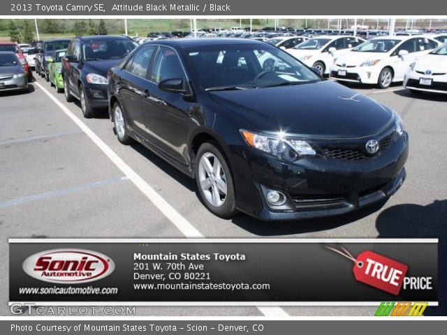 2013 Toyota Camry SE in Attitude Black Metallic