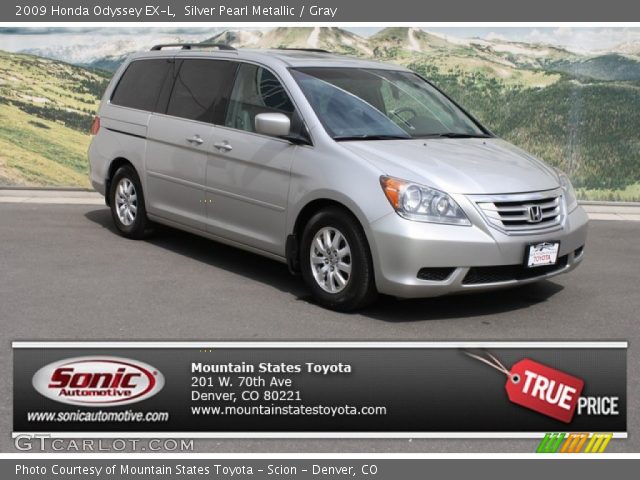 2009 Honda Odyssey EX-L in Silver Pearl Metallic