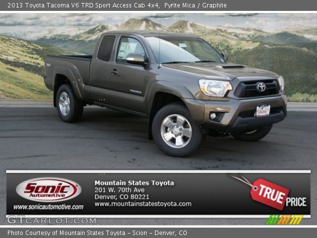 2013 Toyota Tacoma V6 TRD Sport Access Cab 4x4 in Pyrite Mica