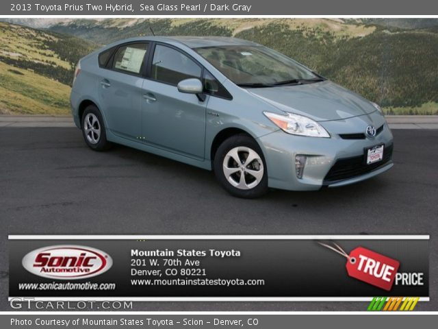 2013 Toyota Prius Two Hybrid in Sea Glass Pearl