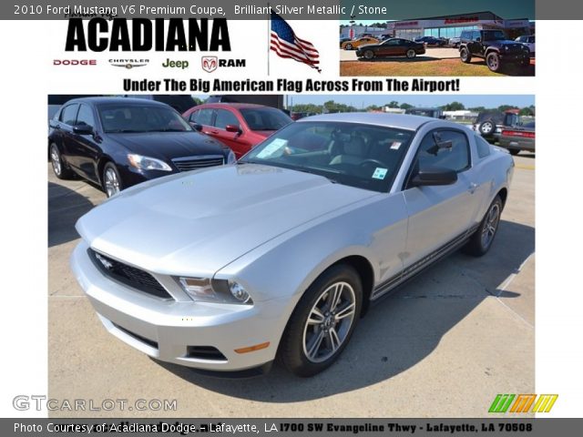 2010 Ford Mustang V6 Premium Coupe in Brilliant Silver Metallic