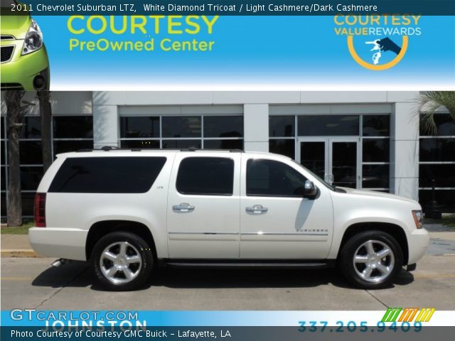 2011 Chevrolet Suburban LTZ in White Diamond Tricoat