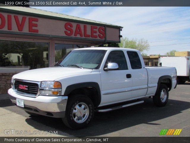 1999 GMC Sierra 1500 SLE Extended Cab 4x4 in Summit White