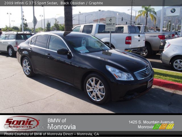 2009 Infiniti G 37 S Sport Sedan in Black Obsidian
