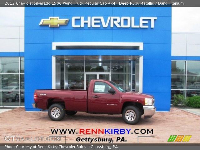 2013 Chevrolet Silverado 1500 Work Truck Regular Cab 4x4 in Deep Ruby Metallic