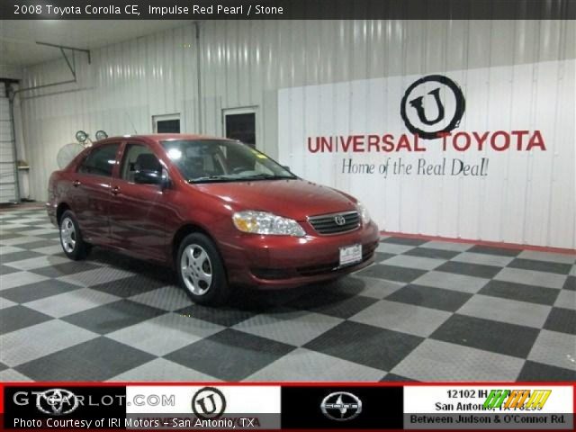 2008 Toyota Corolla CE in Impulse Red Pearl