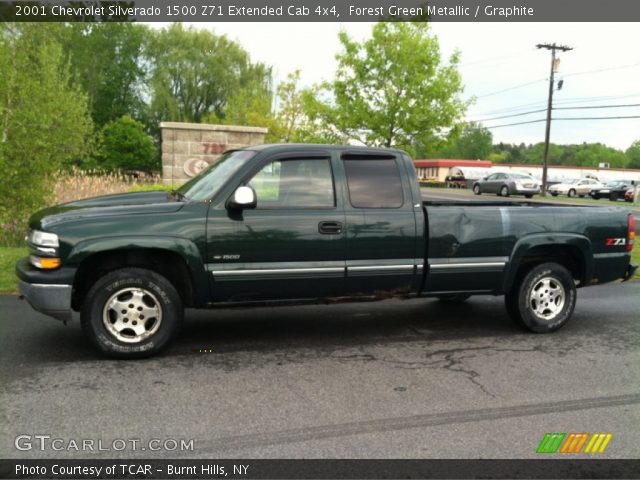 2001 Chevrolet Silverado 1500 Z71 Extended Cab 4x4 in Forest Green Metallic