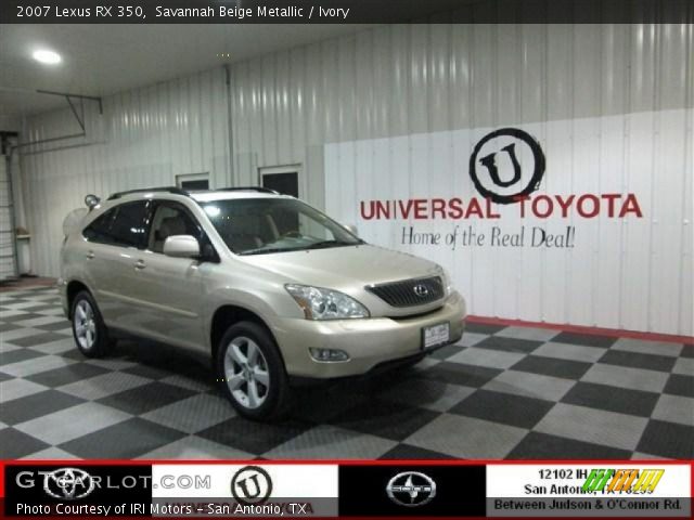 2007 Lexus RX 350 in Savannah Beige Metallic