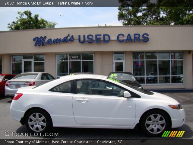 2007 Honda Civic LX Coupe in Taffeta White