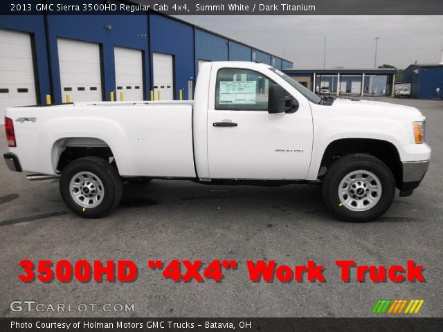 2013 GMC Sierra 3500HD Regular Cab 4x4 in Summit White