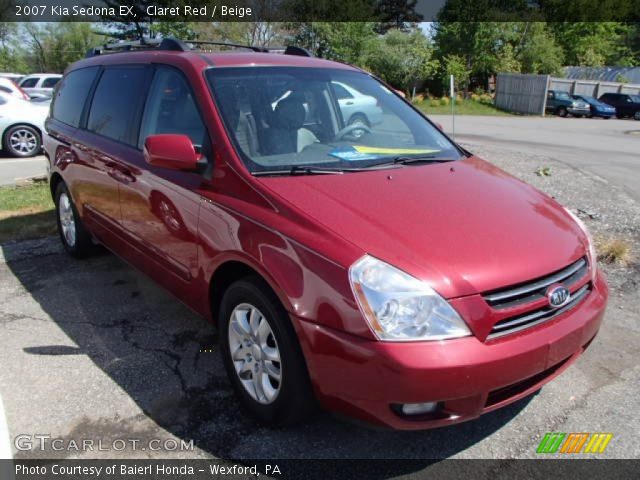 2007 Kia Sedona EX in Claret Red