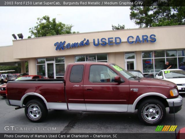 2003 Ford F150 Lariat SuperCab in Burgundy Red Metallic