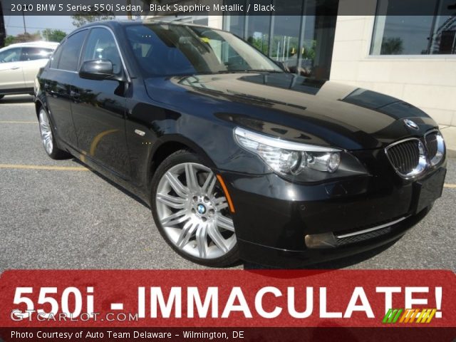 2010 BMW 5 Series 550i Sedan in Black Sapphire Metallic