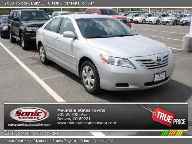 2009 Toyota Camry LE in Classic Silver Metallic