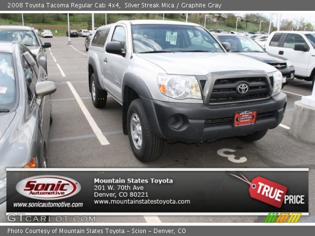 2008 Toyota Tacoma Regular Cab 4x4 in Silver Streak Mica