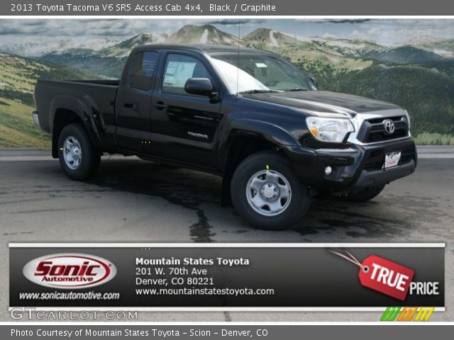 2013 Toyota Tacoma V6 SR5 Access Cab 4x4 in Black