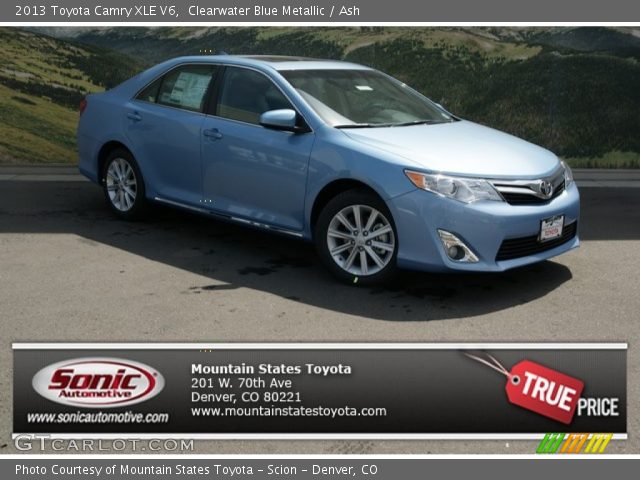 2013 Toyota Camry XLE V6 in Clearwater Blue Metallic