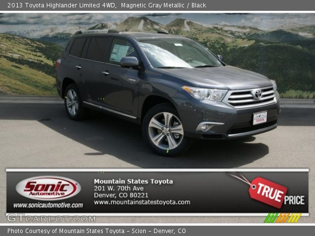 2013 Toyota Highlander Limited 4WD in Magnetic Gray Metallic