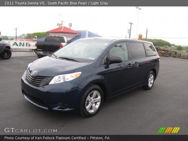2011 Toyota Sienna V6 in South Pacific Blue Pearl