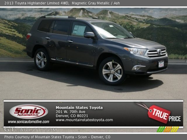 2013 Toyota Highlander Limited 4WD in Magnetic Gray Metallic
