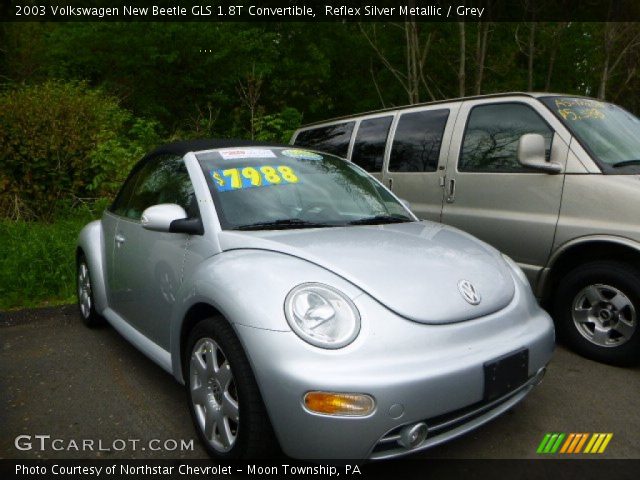 2003 Volkswagen New Beetle GLS 1.8T Convertible in Reflex Silver Metallic
