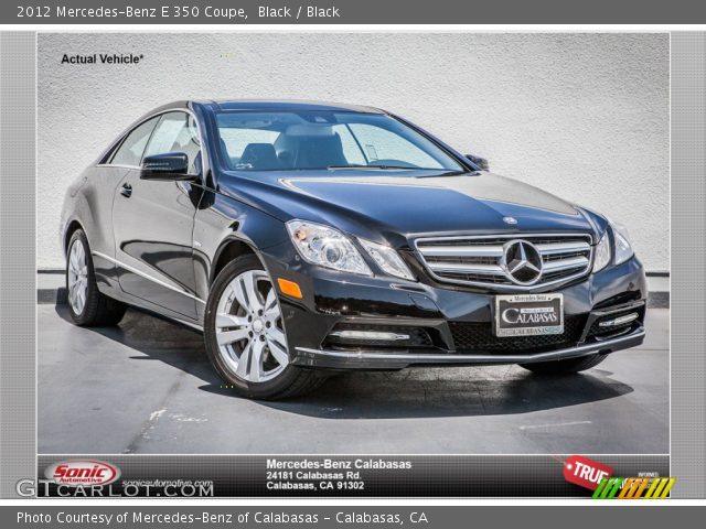 2012 Mercedes-Benz E 350 Coupe in Black