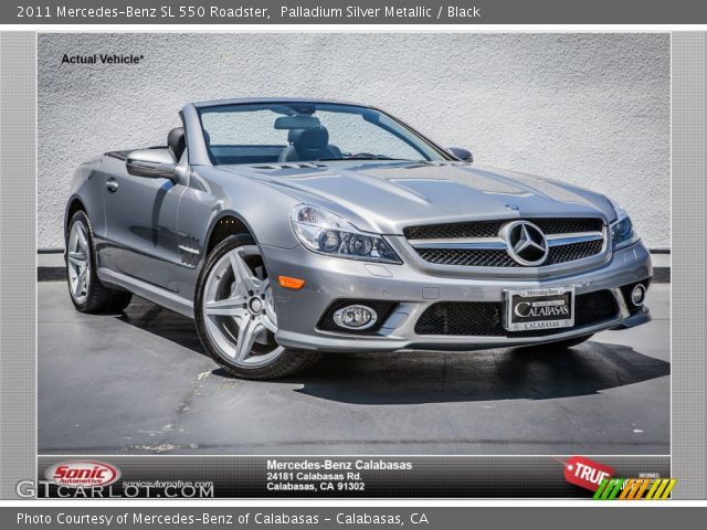 2011 Mercedes-Benz SL 550 Roadster in Palladium Silver Metallic