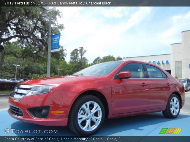 2012 Ford Fusion SE V6 in Red Candy Metallic