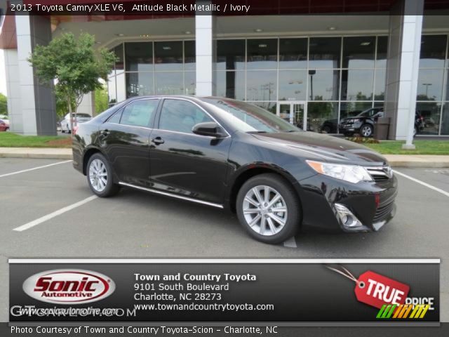 2013 Toyota Camry XLE V6 in Attitude Black Metallic
